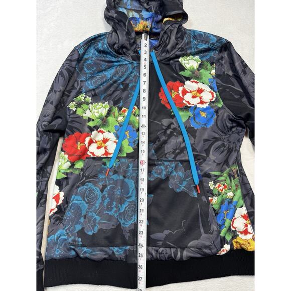 Robert Graham Limited Edition Mens Floral Skyrise Hooded Jacket Reg Fit XL - Picture 5 of 9
